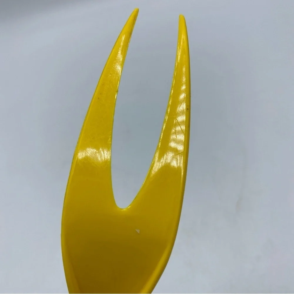 Foley Yellow Meat Fork Plastic Kitchen Vintage Utensil Farmhouse  Granny Core